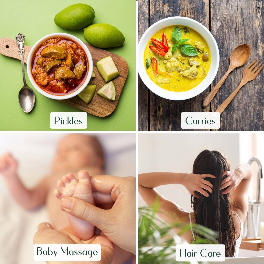 Cold Pressed Yellow Mustard Oil, Organic, Pure and Natural