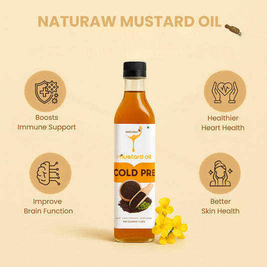Cold Pressed Mustard Oil, Organic, Pure and Natural