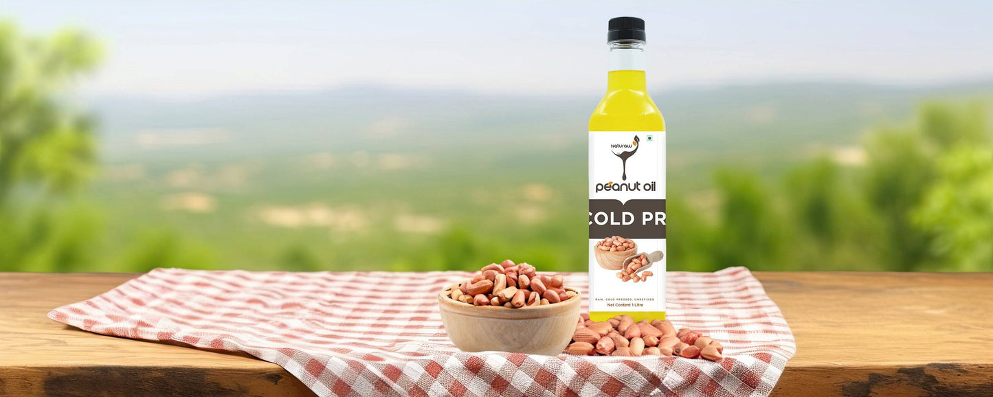 Cold Pressed Peanut Oil Organic, Pure and Natural