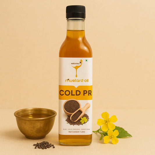 Cold Pressed Mustard Oil, Organic, Pure and Natural